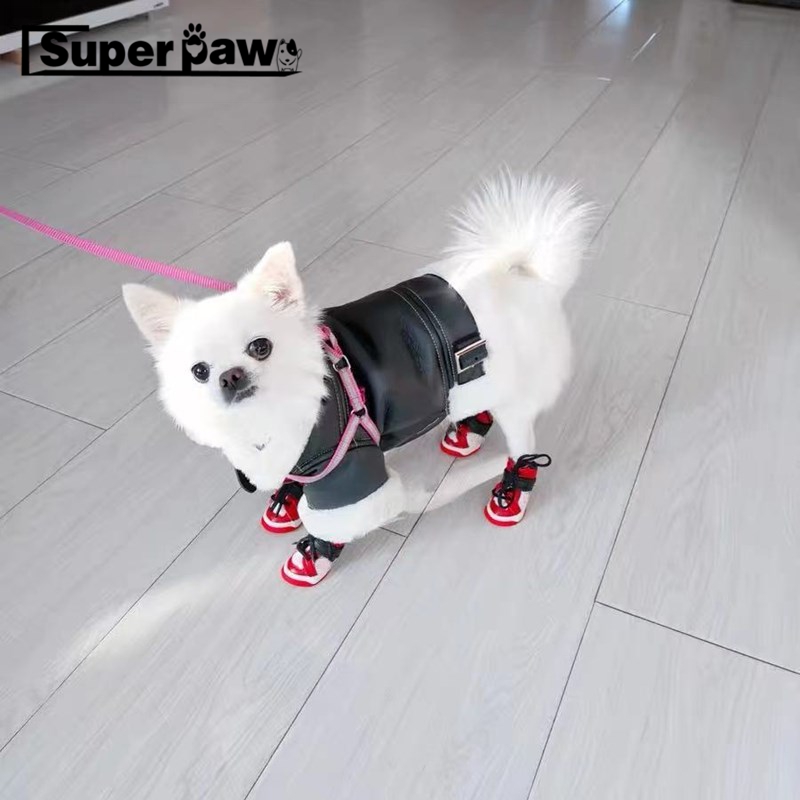 Pet Dog Shoes Winter Warm Shoe Anti-slip Pets Soles Waterproof Dog Boots Perfect for Small Medium Dogs FZS01