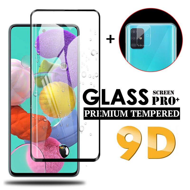 2in1 9D Screen Protector Glas & Camera Lens Beschermende Glas Voor Samsung Galaxy A51 A71 A51 A71 Een 51 71 gehard Protector Glas