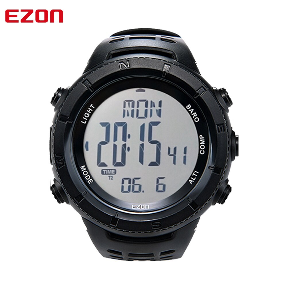 Brand EZON H001H11 Men's Digital Sport Watch Multifunctional Altitude Barometer Compass for Hiking Backlight Waterproof: Default Title