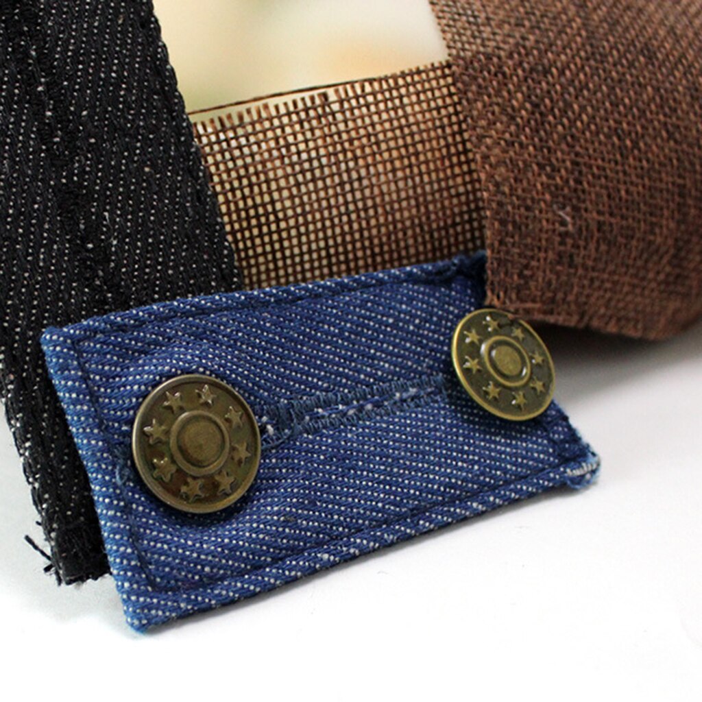 2- pakke elastisk linningforlænger bukser taljeforlænger justerbar bukseknapforlængere for komfort i taljen