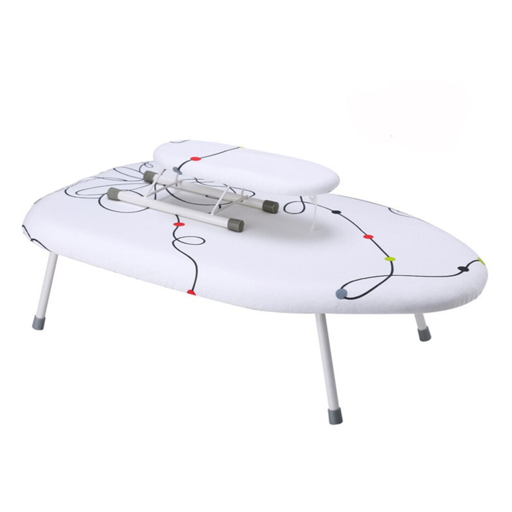 Folding Ironing Board Space Saving Heat Resistant Ironing Rack with Breathable Fireproof Pad