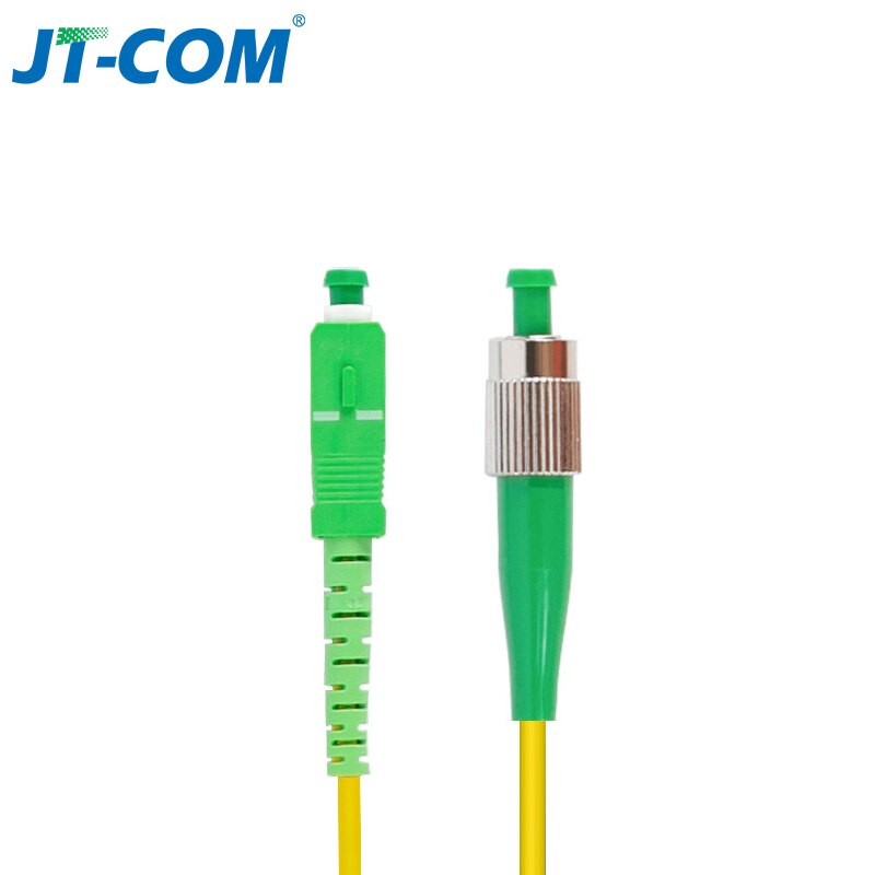 Cable de parche de fibra óptica SC/FC/ST/LC, Cable de parche de fibra de Interior de núcleo único, modo único, SC UPC: SC APC-FC APC 3m