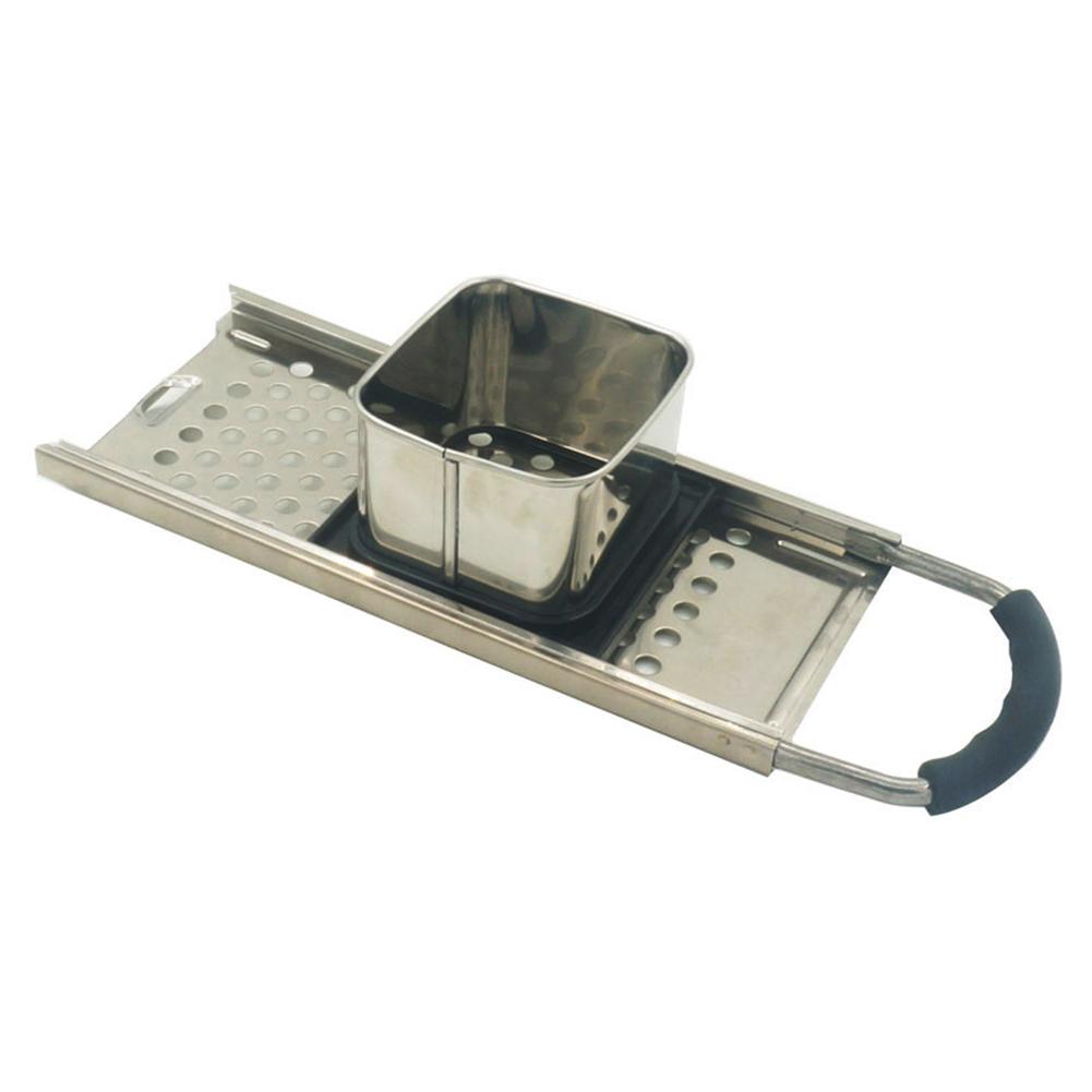 Stainless steel dough pusher dumpling machine hand push potato slicer labor-saving cut into uniform cucumber slicer: Default Title