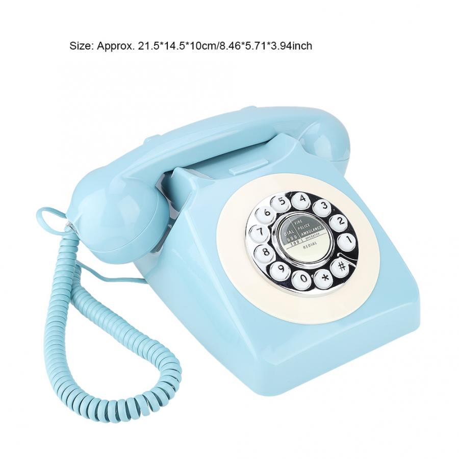 Teléfono fijo para oficina, decoración del hogar, antiinterferencia electromagnética, portátil, teléfono fijo, estilo MYS-300ARetro