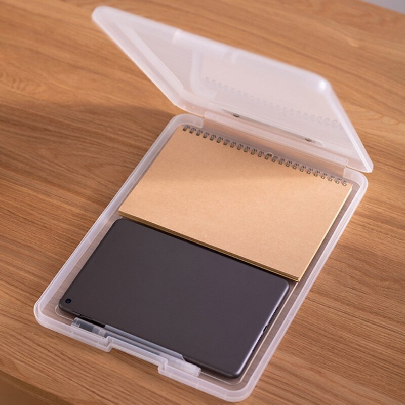 A4 Klassieke Multifunctionele Bestandsmap Organizer Case Plastic Klembord Opbergdoos Pennenhouder Kantoorbenodigdheden Briefpapier