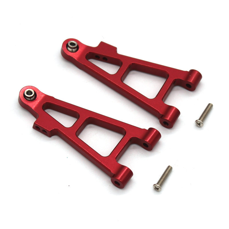 MJX Hyper Go 16207 16208 16209 16210 H16 RC coche copa de dirección de Metal juego de brazo oscilante superior e inferior soporte de torre de choque piezas de mejora: Morado