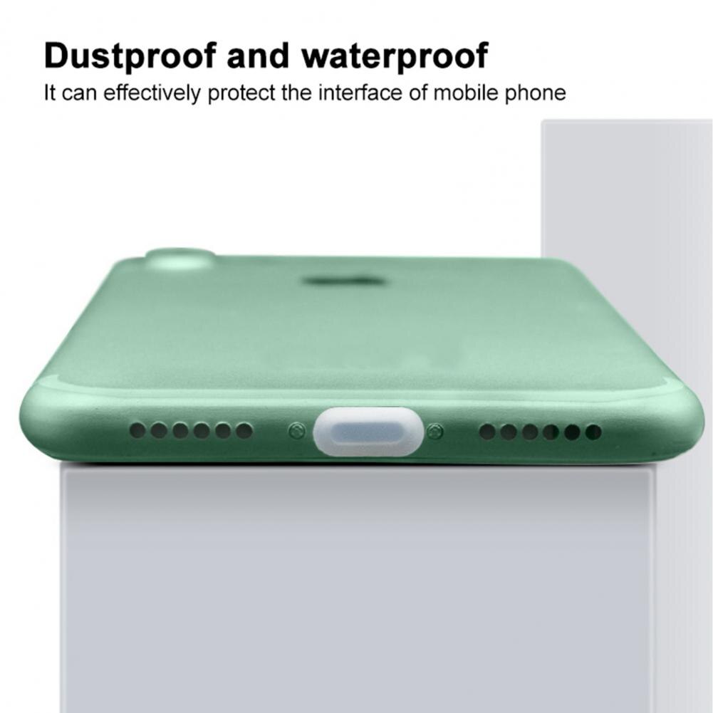 Plugue contra poeira para apple iphone, plugue à prova de poeira de silicone para celular, protetores de porta de carregador de telefone com caixa grátis para iphone 13 12pro