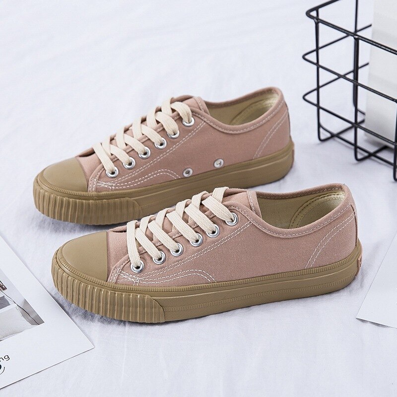 Qwedf vulcanize zomersneakers dames sneakers leren canvas schoenen klassieke tennisschoenen voor vrouwen casual katoenen schoenen dames  d3-20