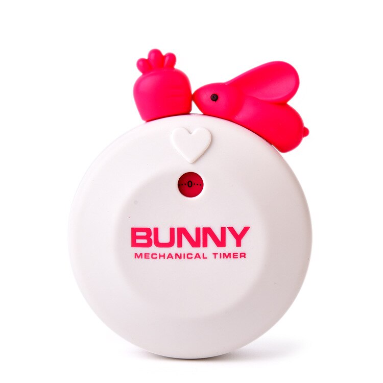 cute rabbit kitchen timer 60 minutes plastic mechanical countdown timer: 2