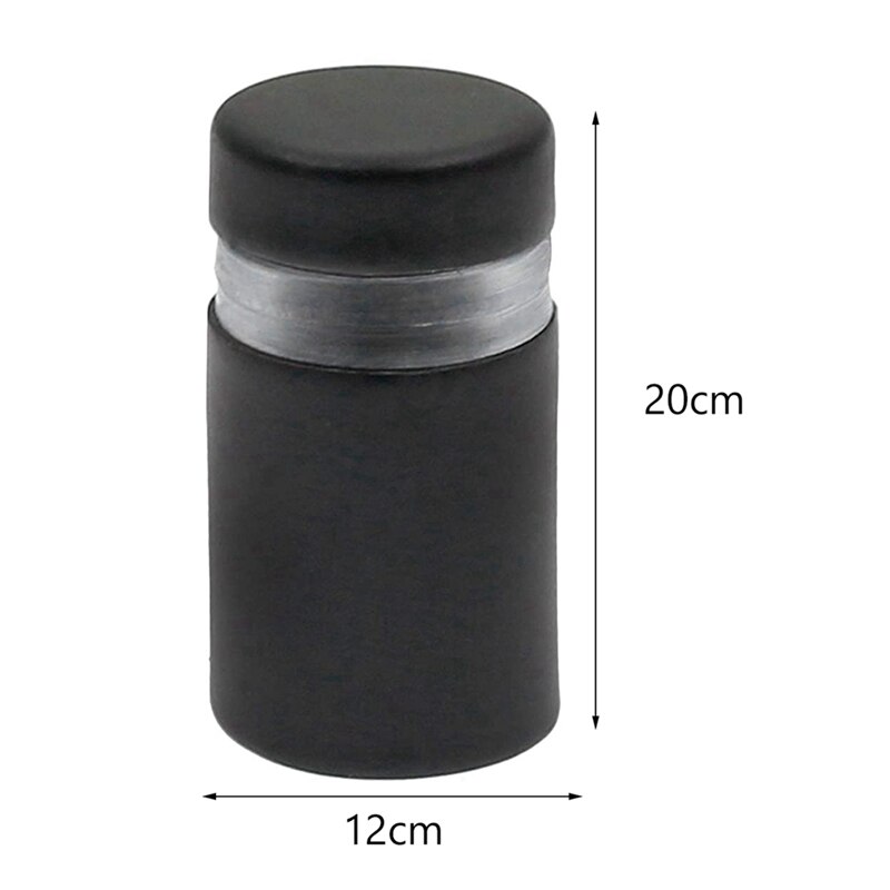 Tornillos separadores de 24 piezas, accesorios de montaje de separador de señal de pared, separador de vidrio publicitario, clavos para colgar, negro