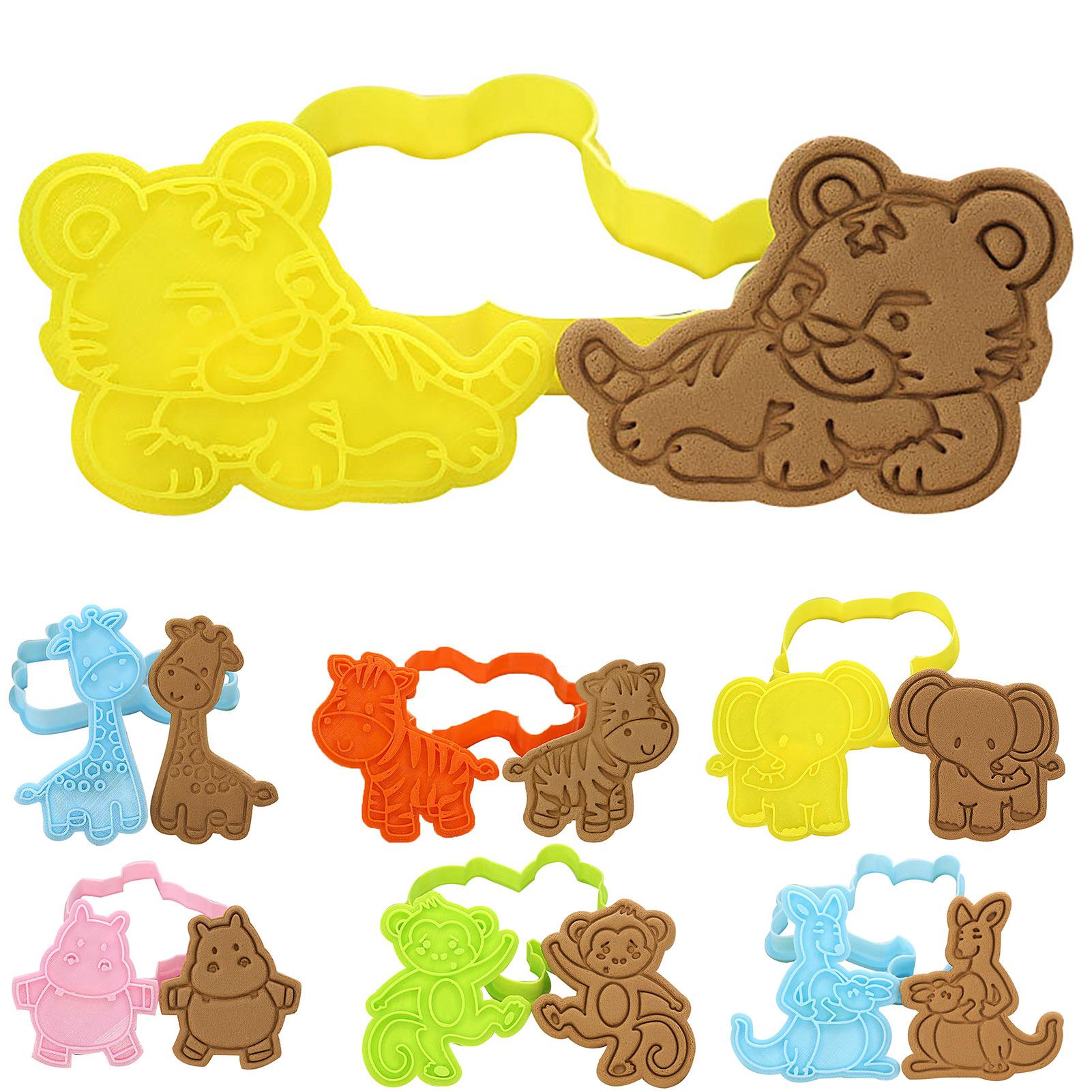 Forest Animals Cartoon Biscuit Mold Pressing Type Household Cookie Baking Tool