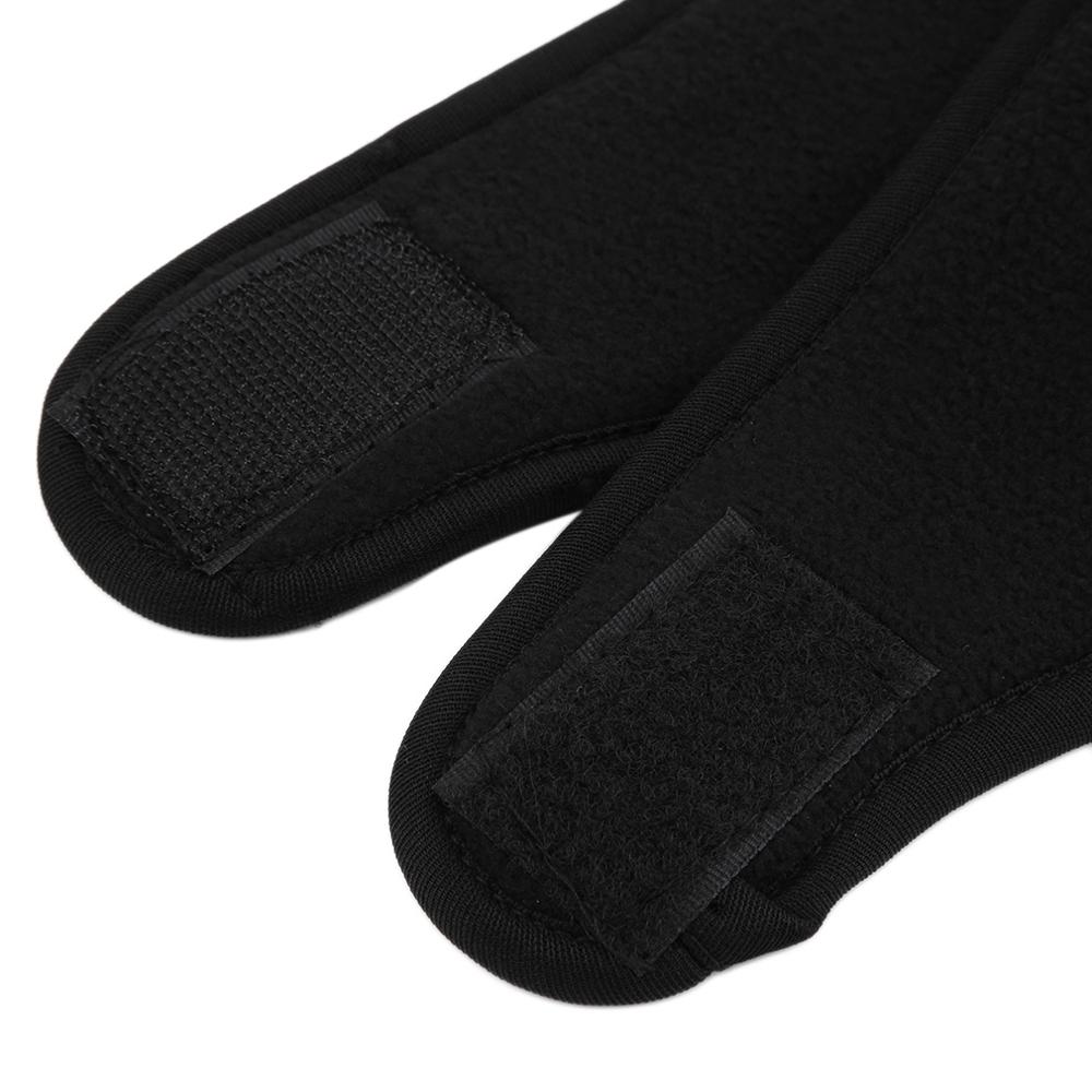 Unisex dames heren winter polar fleece oorband rekbaar comfortabel hoofdband oorkappen oorwarmers zwart rekbaar haarband
