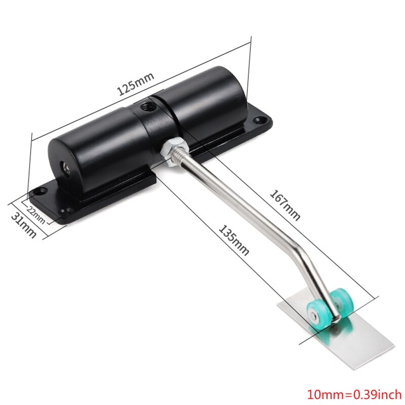 Adjustable Automatic Strength Spring Door Closer Hinge Fire Rated Door Closer