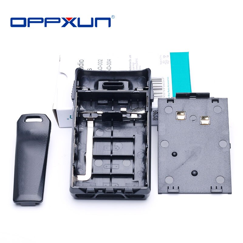 Custodia per batteria AAX5 5 AA 5AA scatola con Clip da cintura per Radio Wouxun KG UVD1P 6D 5D 3D 669 679 689Plus 703 810 ecc Walkie Talkie