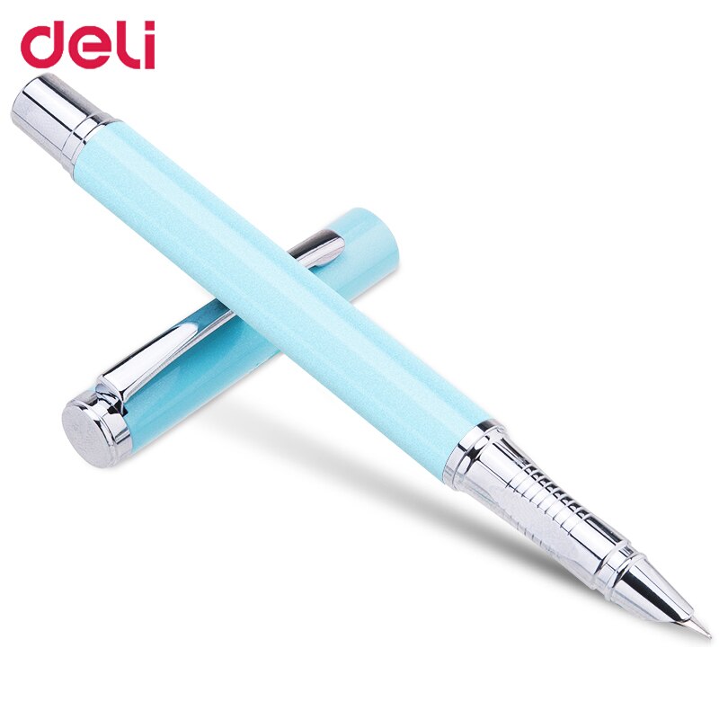 Deli EF nib ink fountain pen for school office writing supply luxury pen with box calligraphy business
