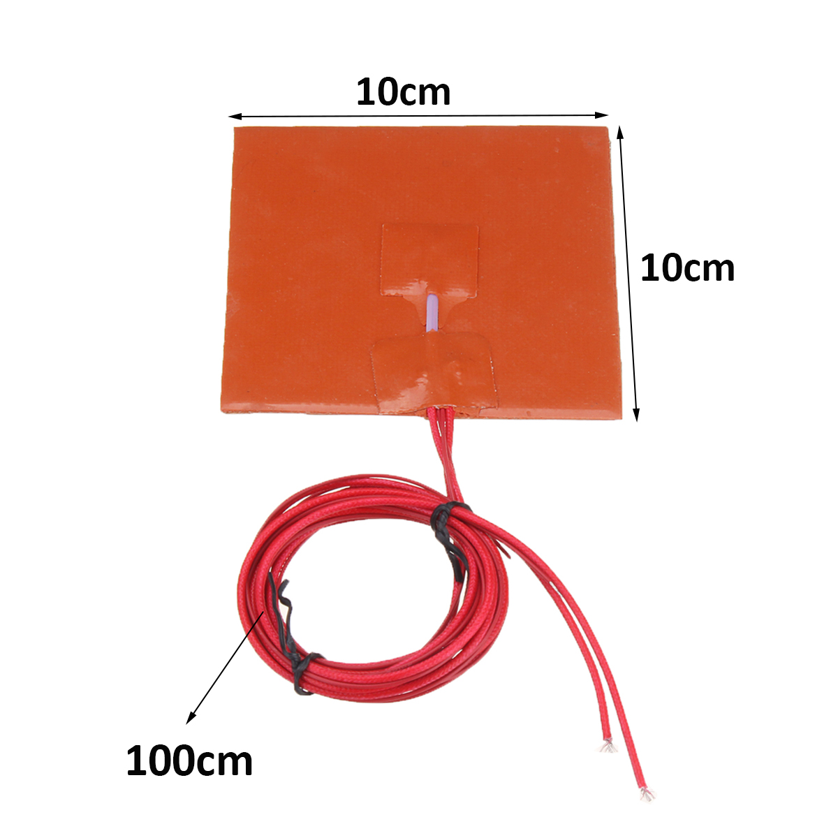 100x100mm 12V 50W Silikon Heizung Heizung Pad Thermistor Für 3d Drucker IP65 Universal- Heizung Pad