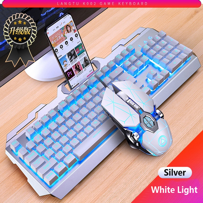 Herná klávesnica herná myš mechanický pocit rgb led podsvietené hráčske klávesnice usb drôtová klávesnica pre hry pc prenosný počítač