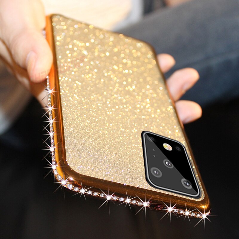 Voor Samsung Galaxy A51 Case 3D Diamond Glitter Soft Tpu Cover Voor Samsung A71 A51 Sm A515F A717F Een 51 71 Bling Strass Gevallen