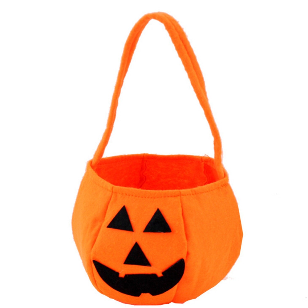 COMPUDA Halloween decorations outdoor Halloween Pumpkin Candy Bag Kid's Witch Trick Treat Handbag Children Storage Bag