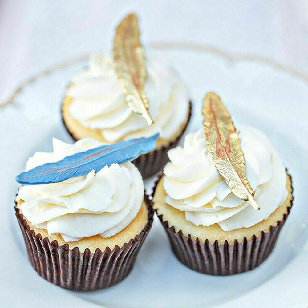 Feather Silicone Cookie Molds Cake Border Fondant Cake Decorating Chocolate Candy Molds Sugarcraft Gumpaste Clay Tools