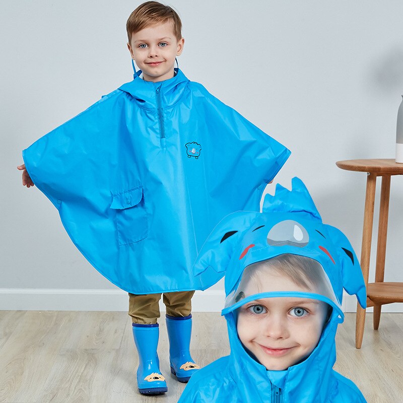 Poncho impermeable para niños y niñas, ropa de lluvia tipo capa, impermeable, de animales, Poncho