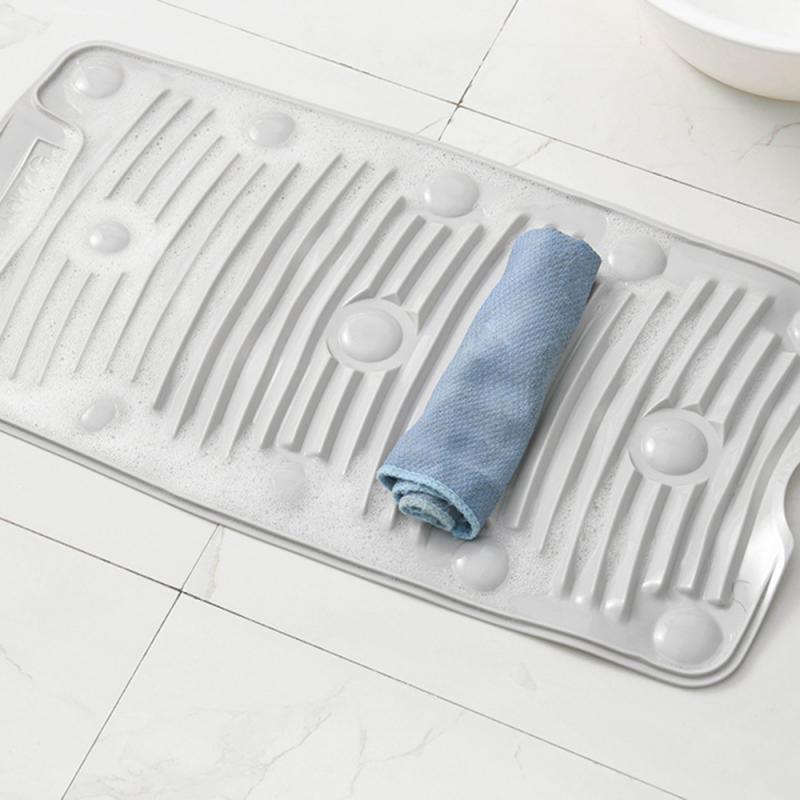 Planche à laver domestique, petit tapis à linge antidérapant, planche pliante en Silicone, outil pratique pour le nettoyage des vêtements