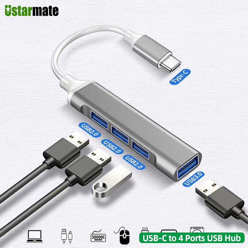 Konwerter Usb C na Hdml Adapter typu c na HDMI kompatybilny Adapter USB 3.0 typu C type-c aluminium dla MacBook Pro Air Huawei Mate