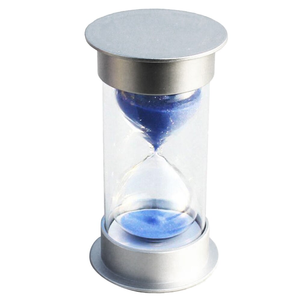 Blue Hourglass Sand Timer Clock for Home Office Kitchen Games 10Sec./4 Mins