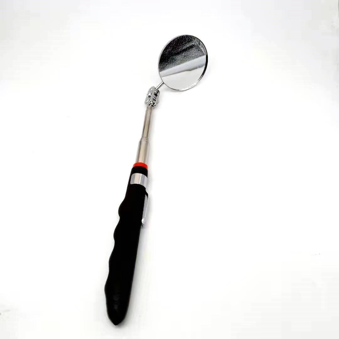 Extendable Inspection Mirror for Automobile LED Lamp Endoscope Automobile Chassis Angle Diagram Inspection Tool for Expansion: Round without light