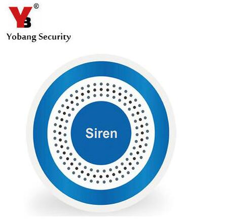 YobangSecurity Draadloze Binnen Sirene Rood Knipperlicht Strobe Sirene voor YB103/YB104 Alarmsysteem 110dB