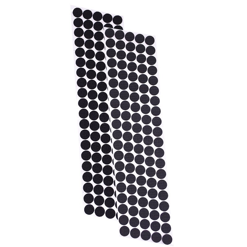100 Pairs Velcros Adhesive Fastener Tape White Black Nylon Round Magic Sticker Dots 10/15/20mm Hook And Loop Garment Accessories: black 20mm 100pair