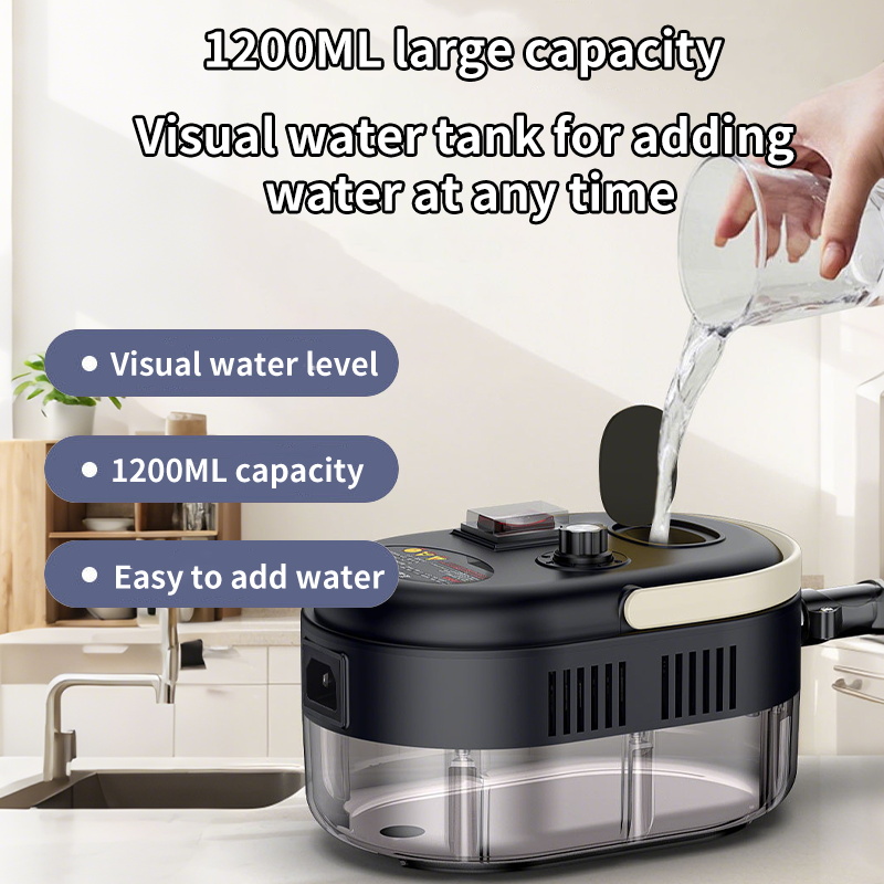 Limpiador a vapor de mano, máquina de limpieza a vapor de alta presión para máquina, capó de cocina, aire acondicionado, limpiador a vapor para coche