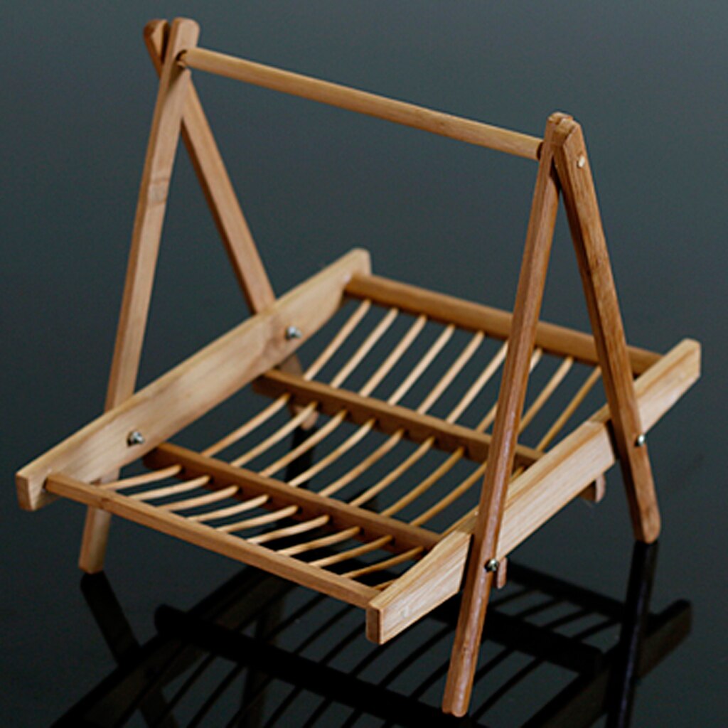 Bamboo Folding Basket Handmade Craft Food Drying Rack For Restaurant Hotel