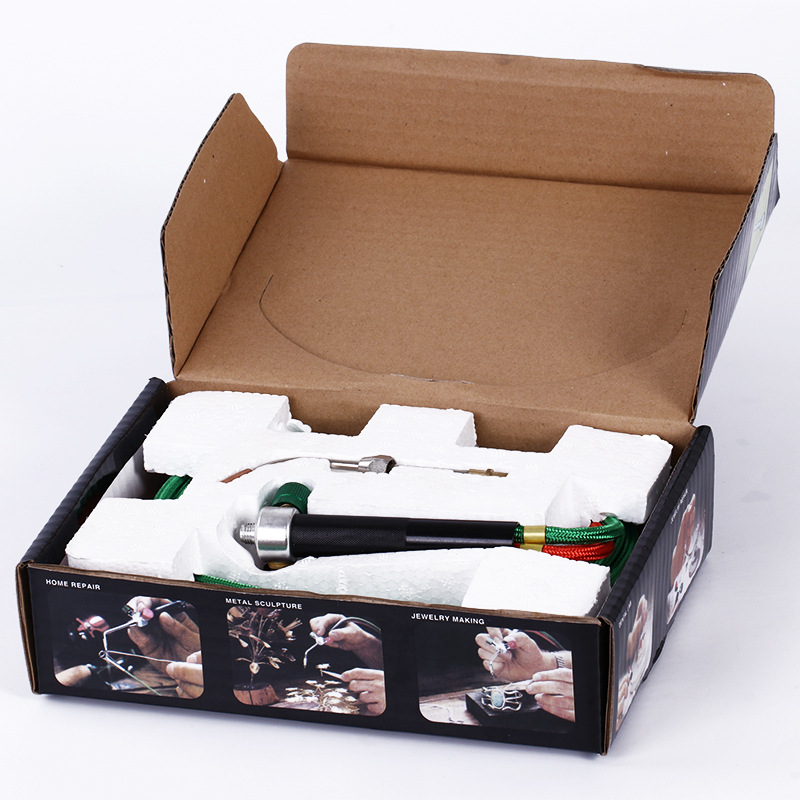 Jewelry Tools Soldering Torch Mini Welding Torch Little Smith Gas Torch with Long Tip Connect with Oxygen Gas: WHITE