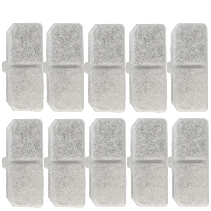 10pcs Cat Water Fountain Filter Fountain Filter Replacement Pets Water Bowl Dispenser Cat Fountain Filter Replacement For Pet: Default Title