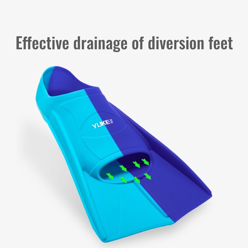 Duikuitrusting Volledige Voet Korte Siliconen Vinnen Voor Snorkelen Zwemmen Duiken, Drijvende Vinnen Comfortabele Zwemmen Flippers 24BD