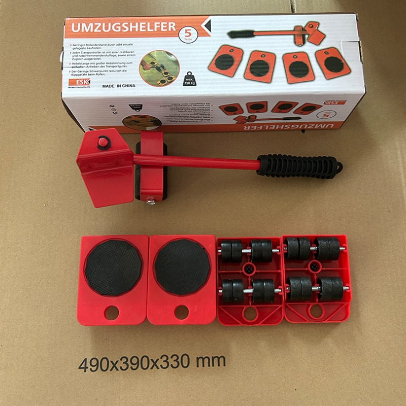moving tool universal wheel moving artifact roller moving tool refrigerator moving bed heavy object moving 5-piece set