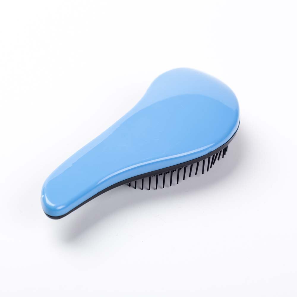 Mango mágico peine para desenredar cepillo de pelo para ducha desenredador de estilismo de salón Tamer exquite, herramienta útil, cepillo para el pelo: Blue