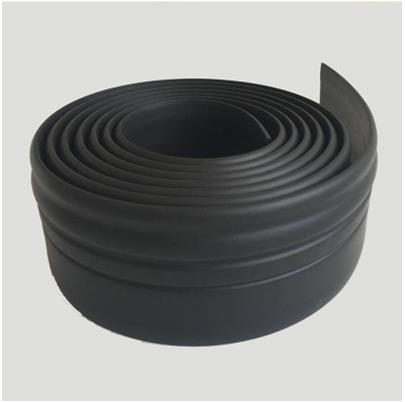 Self-adhesive baseboard soft European baseboard top corner line waistline bedroom living room stereo baseboard thick baseboard: black / width is 10 cm