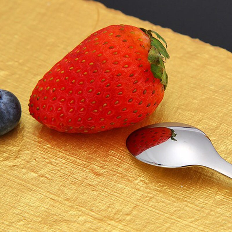 Dibujo animado de gato colgante taza cuchara de acero inoxidable cuchara de café taza té cuchara postre helado cucharilla vajilla U3