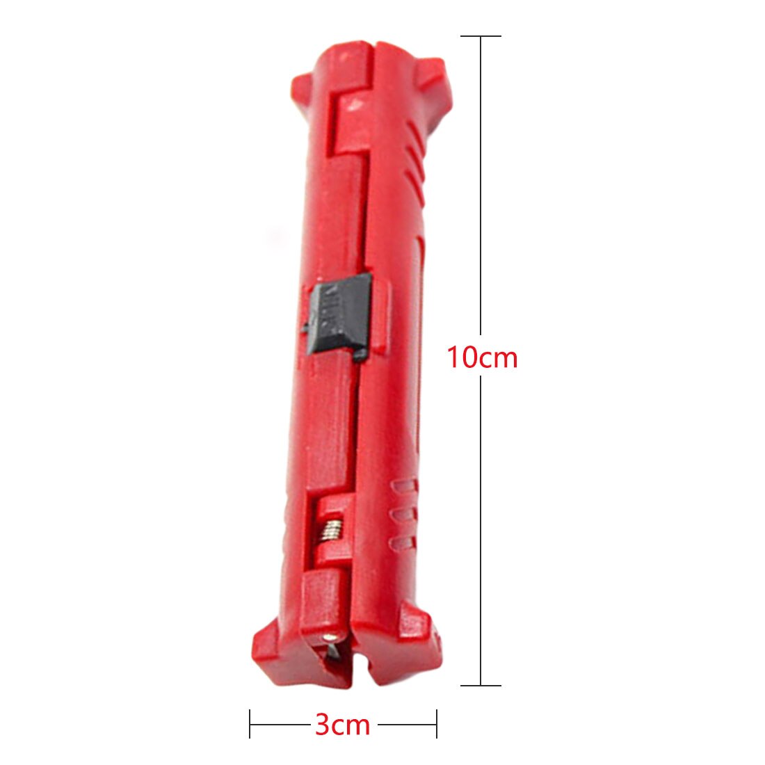 Wire Stripper Universal Electric Wire Stripper Pen Wire Cable Pen Cutter Rotary Coaxial Cutter Stripping Machine: Red