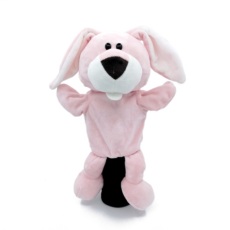 Couvre-chef lapin rose pour conducteur de Golf, 460cc, Animal de dessin animé, accessoires de Golf, mascotte, nouveauté, mignon