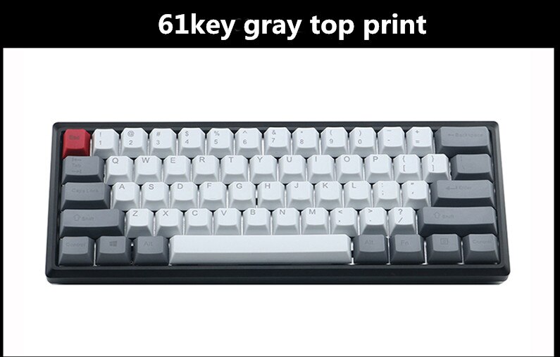 PBT keycap Poker2 gh60 61 keys are available in a variety of colors, suitable for most mechanical keyboards: 2