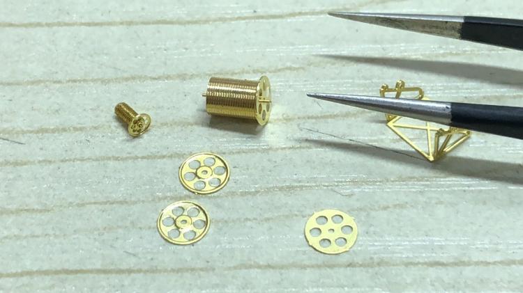 1/350 Scale Ship Model Metal Capstan Winch Assembly Model Kit 8pcs/set