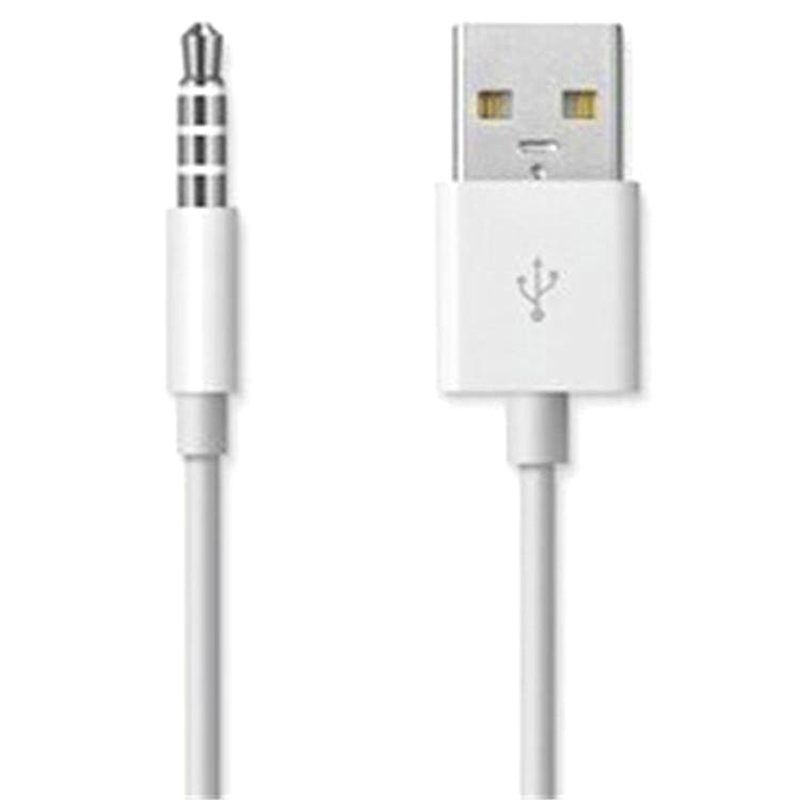Larryjoe 3,5mm Jack zu USB 2.0 Daten Sync Ladegerät Transfer Audio Adapter Kabel für Apple iPod Shuffle 3rd 4th 5th 6th