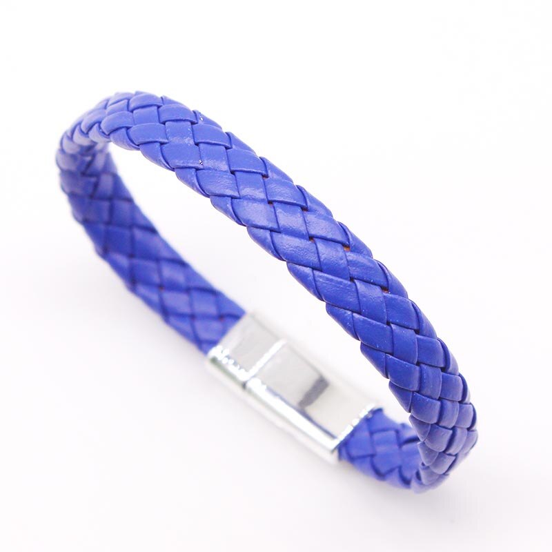 Totoabc mäns läder vävt armband par armband dam läder smycken handgjorda rep wrap armband herrsmycken: 5