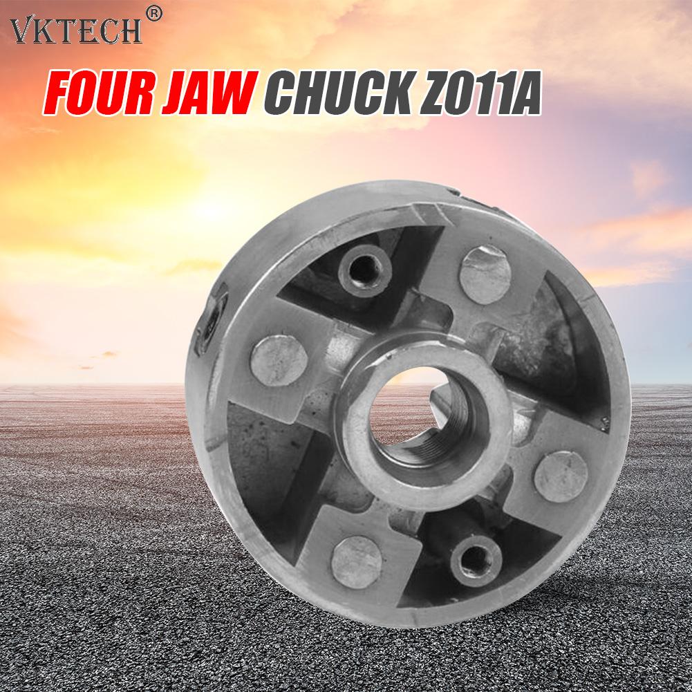 4 Jaw Chuck Z011A Mini Collet Zinc Alloy 4 Jaw Lathe Chuck Clamp Wood Turning Lathe Tool Kit for Woodworking with Hex Wrench