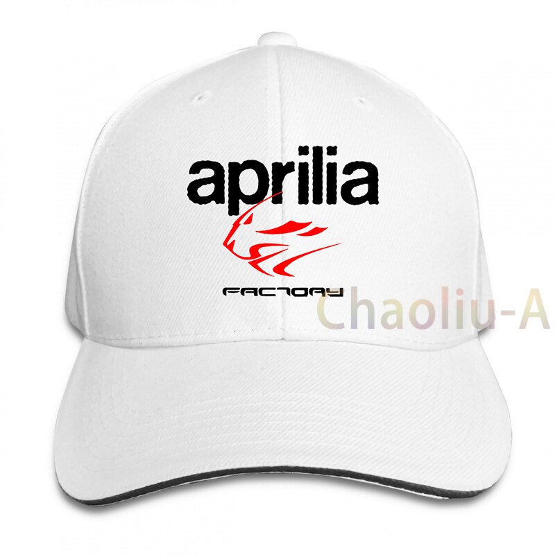 Aprilia Factory Motorbike Baseball cap men women Trucker Hats adjustable cap: 1-White