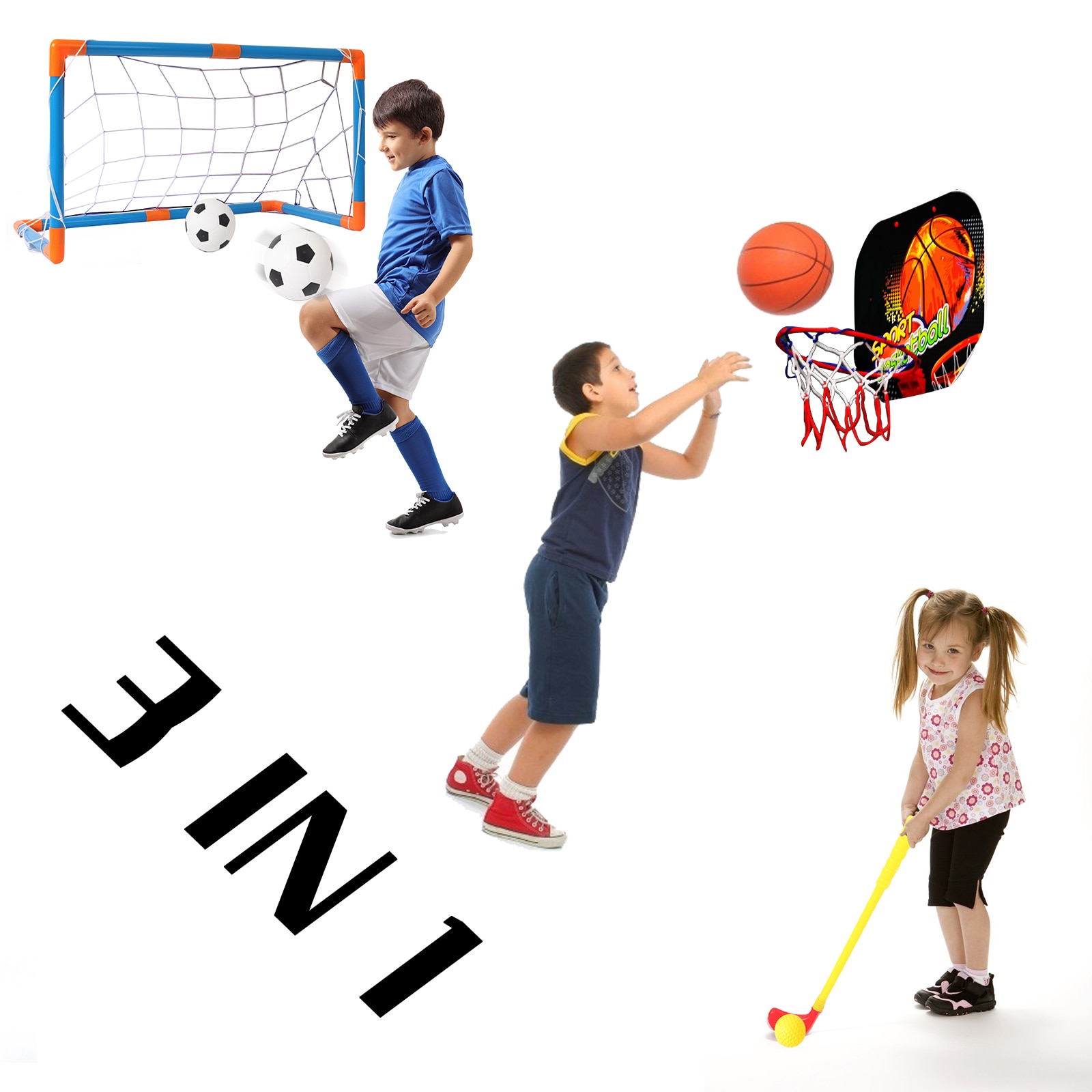 Basketball frame soccer football golf box series, outdoor series more than 3 to 12 years old children parent-child interaction