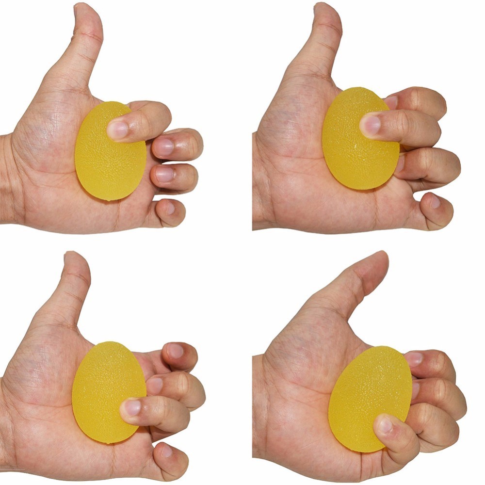 1pc Egg-shaped Silicone Fitness Relieve Gym Trigger Point Massage Ball Training Fascia Grip Ball Stress Relief Power Ball